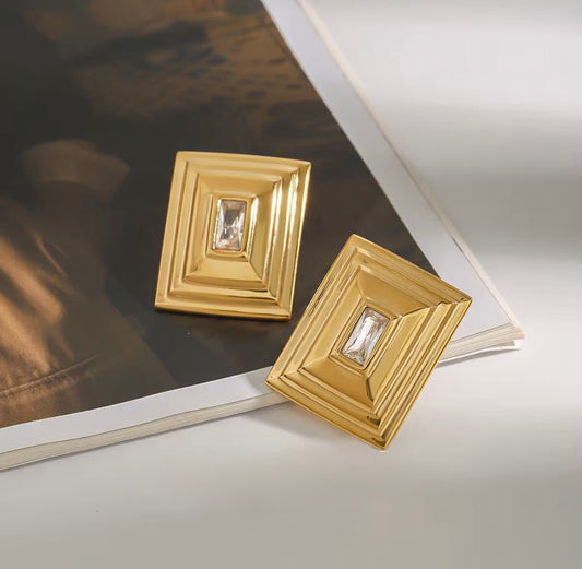 Gold Statement Earring