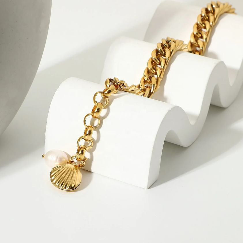 Pearl Charm Bracelet