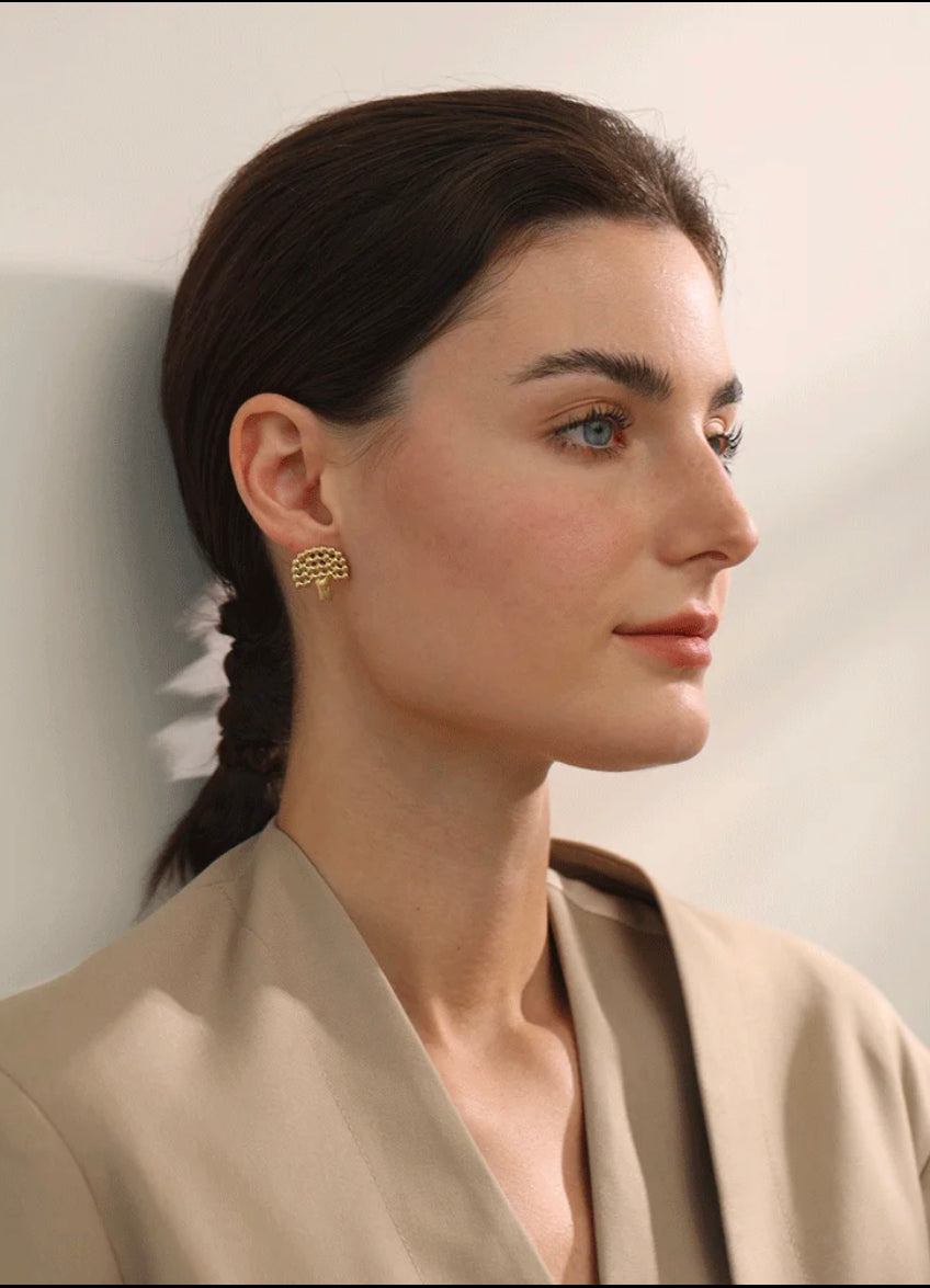 Tree Hollow Stud Earring