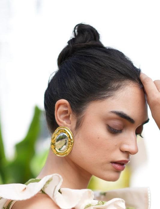 Cosmo Silver & Gold Earring