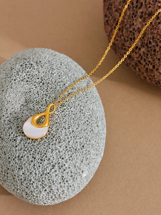 Stone water Drop Necklace