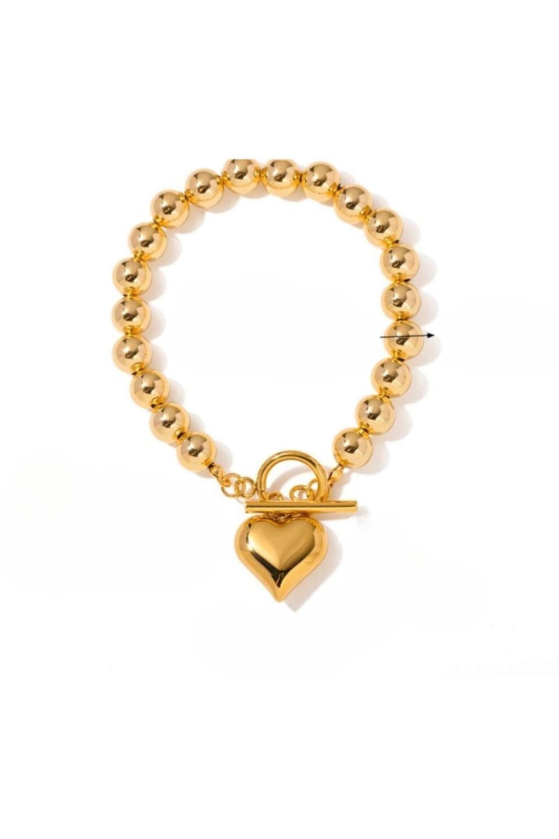 Victoria Heart Charm Bracelet