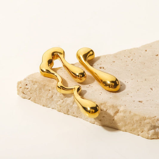 Dripping Gold Earrings