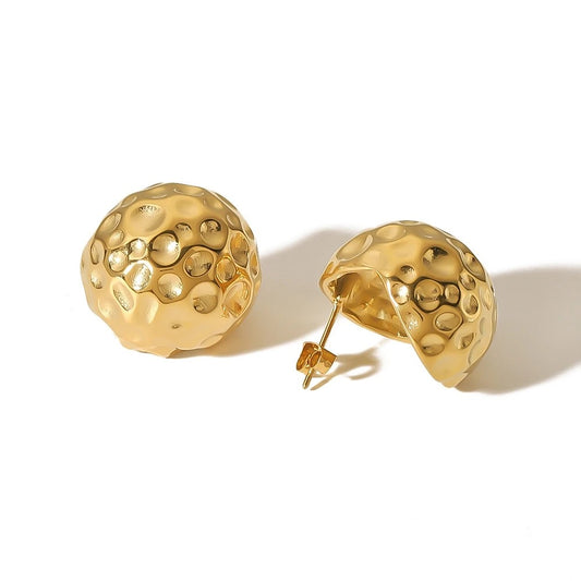Retro Hollow Ball Stud Earring