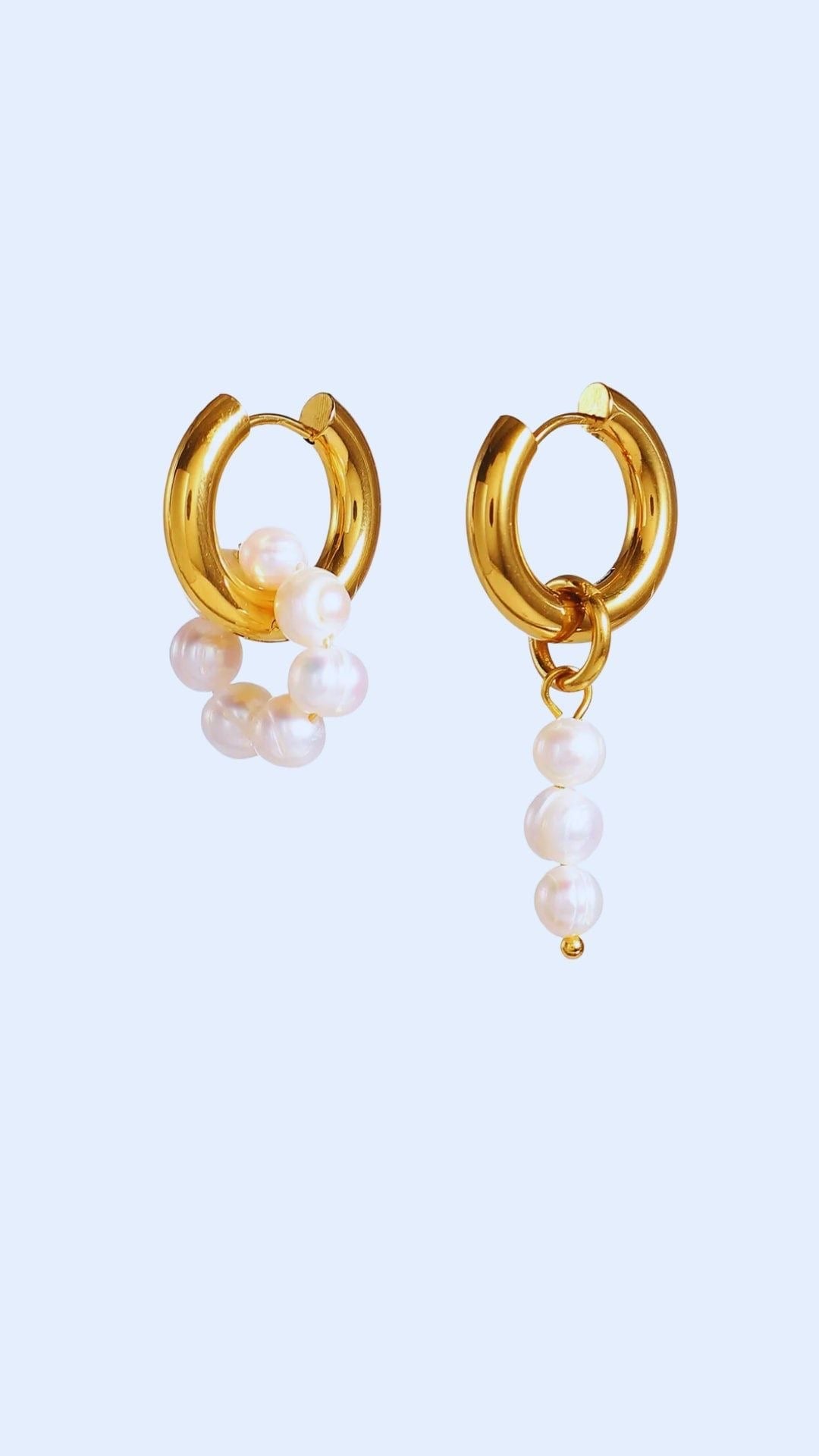 Florence Pearl Hoops