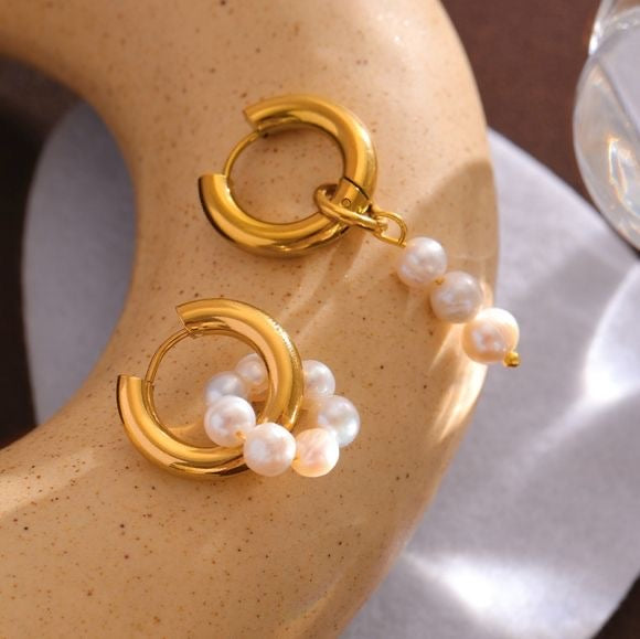 Florence Pearl Hoops