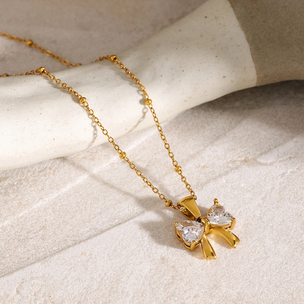 Crystal Knot Necklace