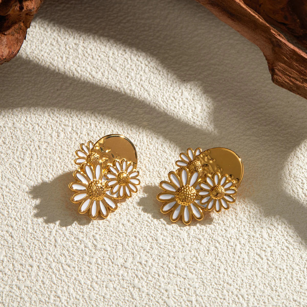 Sunflower Drop Earrings