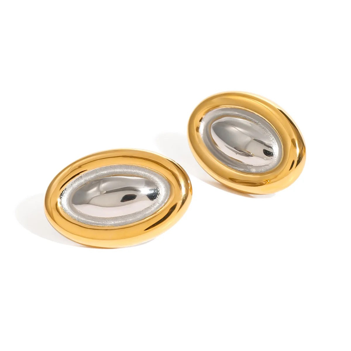 Dual Oval Earring