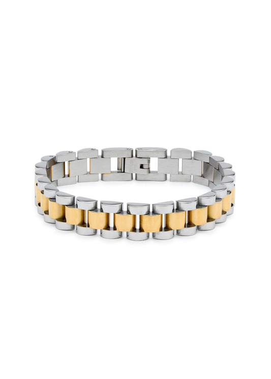 Mix Metal Timepiece Bracelet