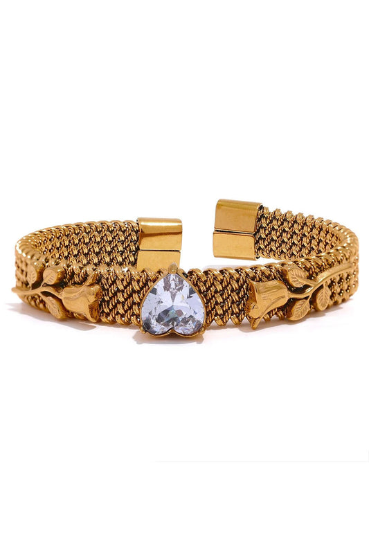 Flower Heart Bracelet