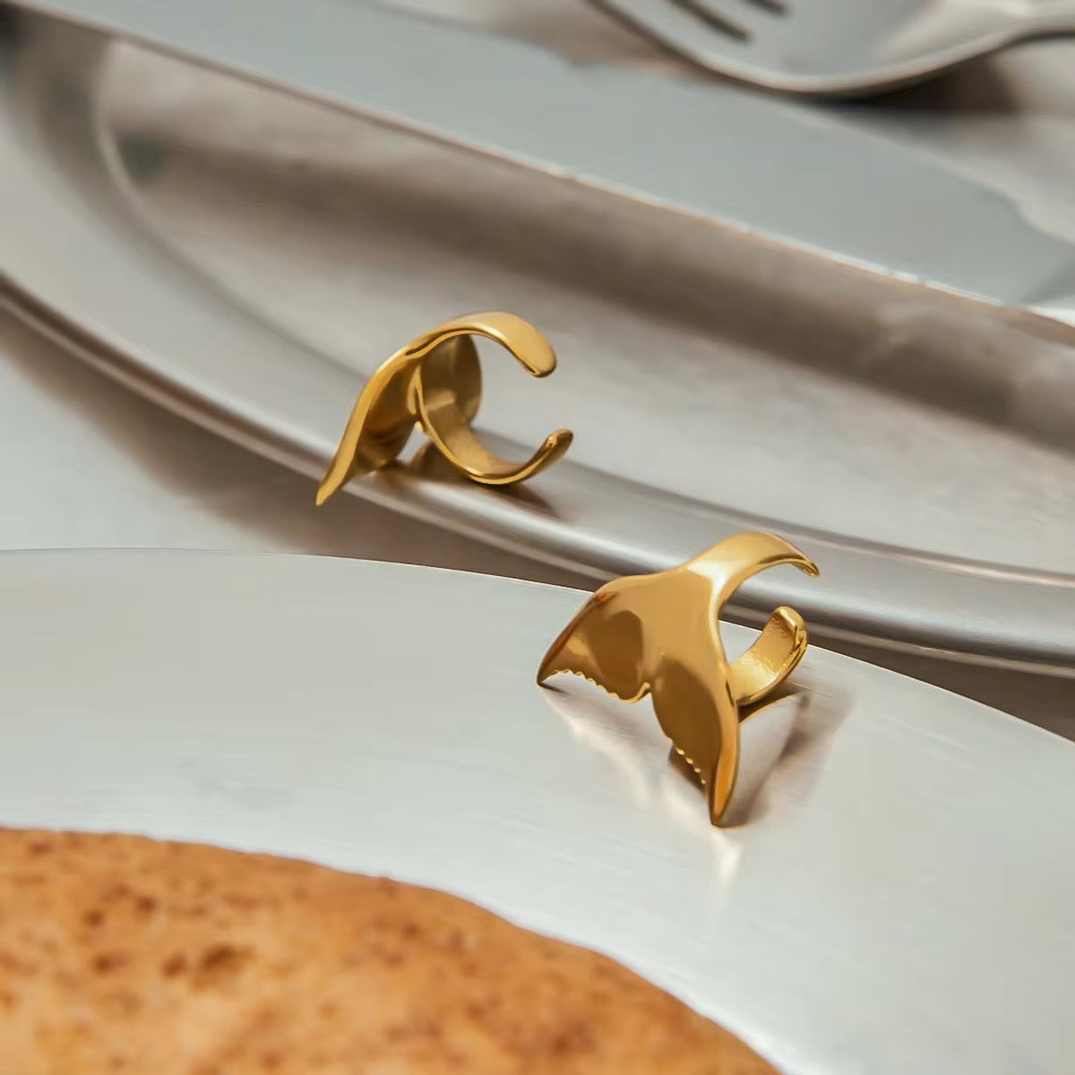 Dolphin Gold Ear Cuff