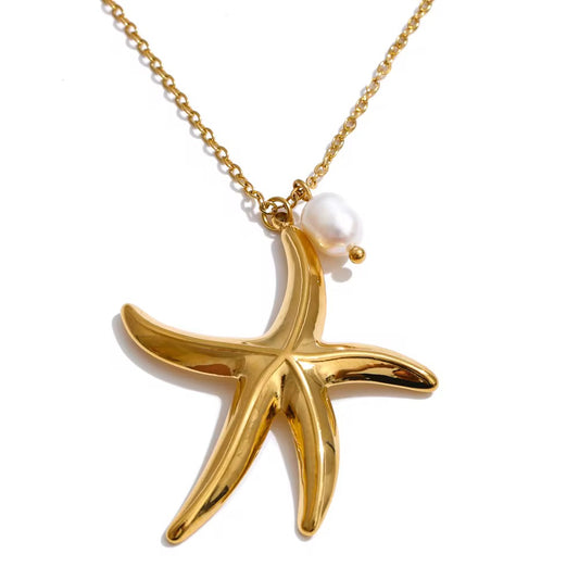 Pearl Starfish Necklace