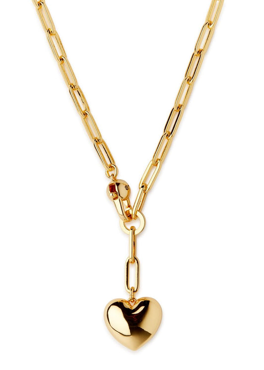 Puffy Heart gold Necklace