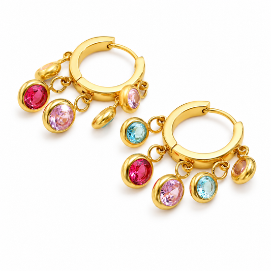 Candy Pop Hoops Earrings
