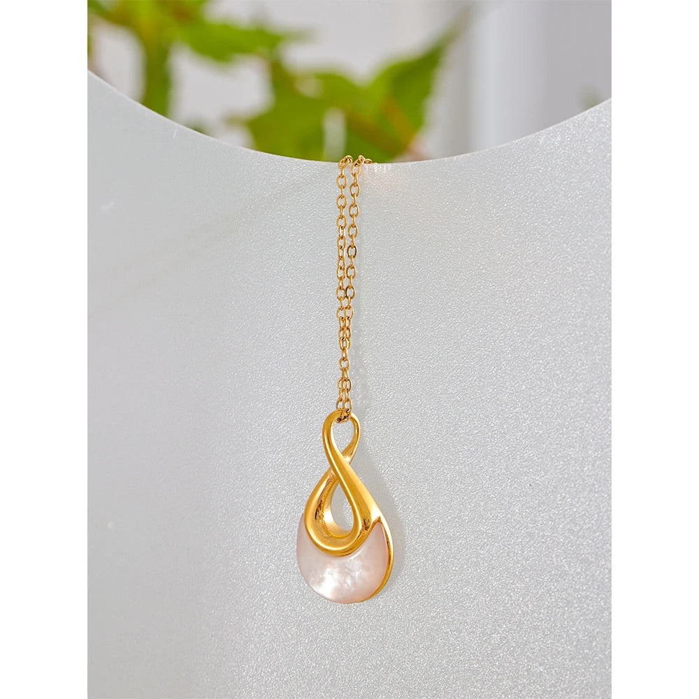 Stone water Drop Necklace