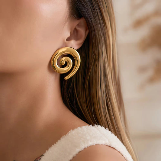 Snail Spiral Earring