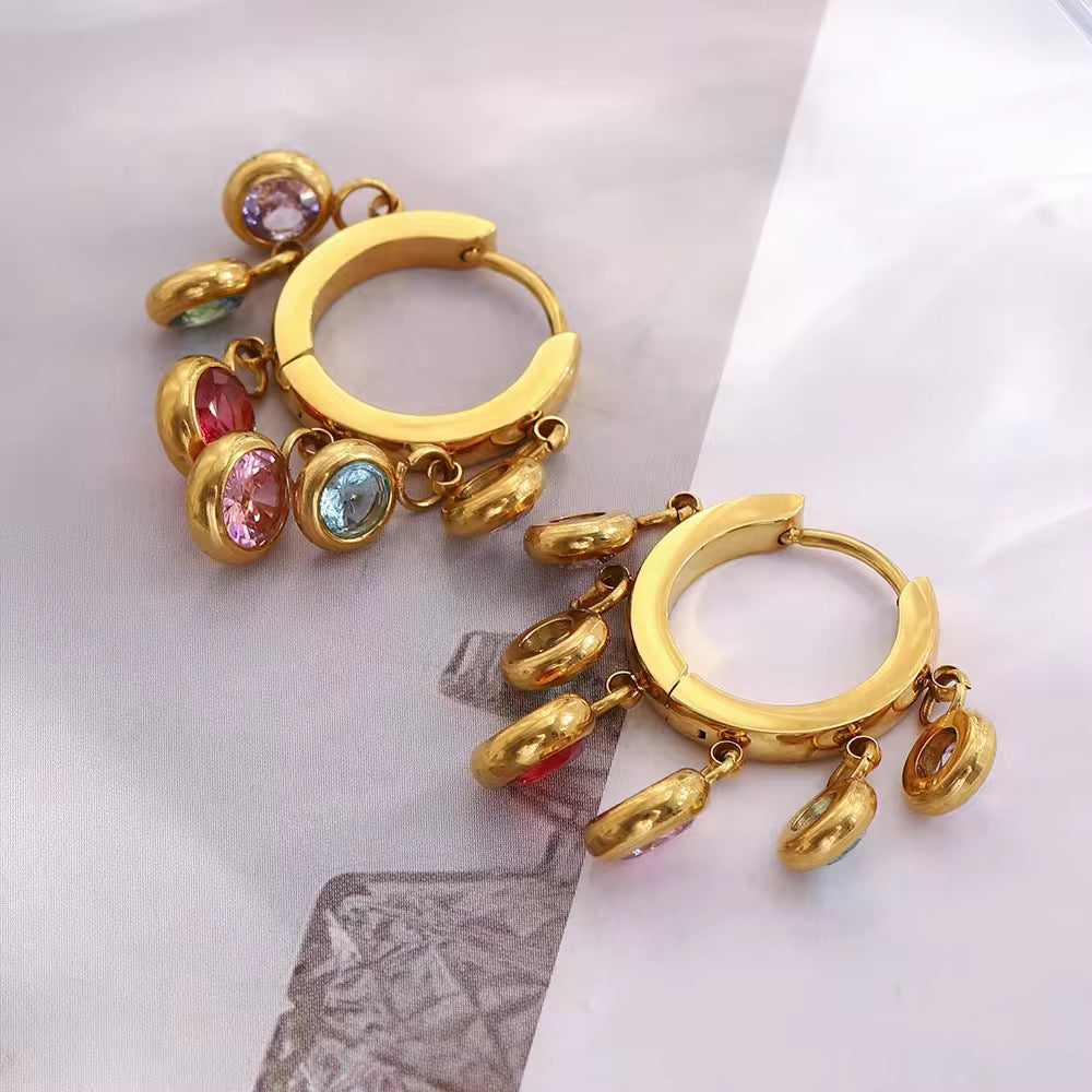 Candy Pop Hoops Earrings