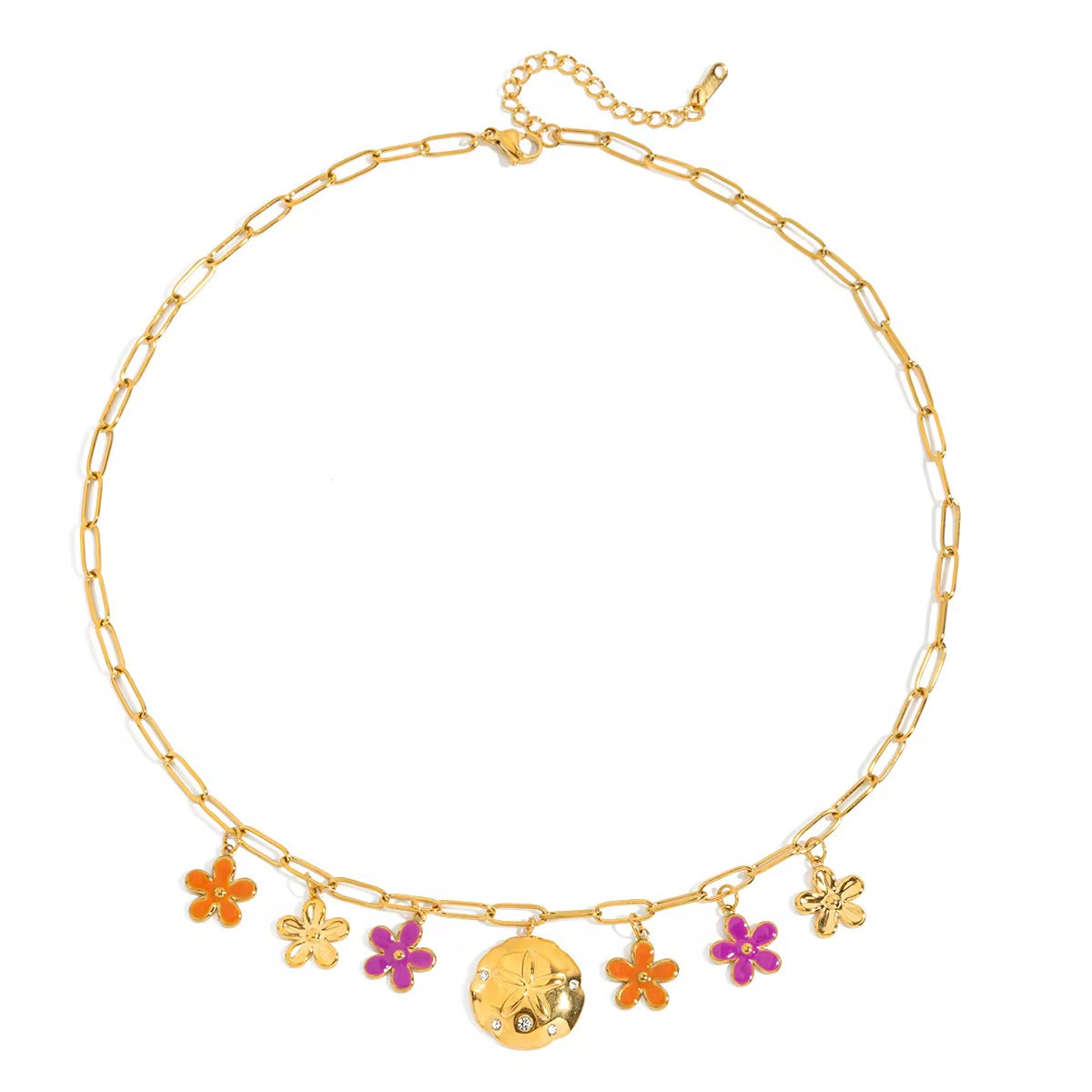 Floral Bloom charm Necklace