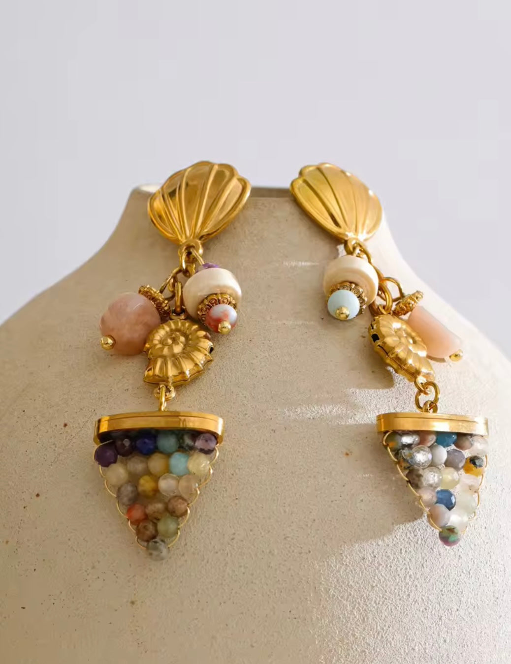 Sea Shell Drop Earrings
