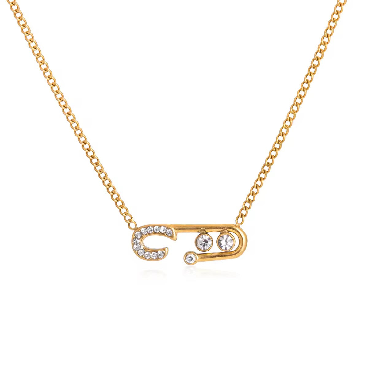 Safety Pin Necklace