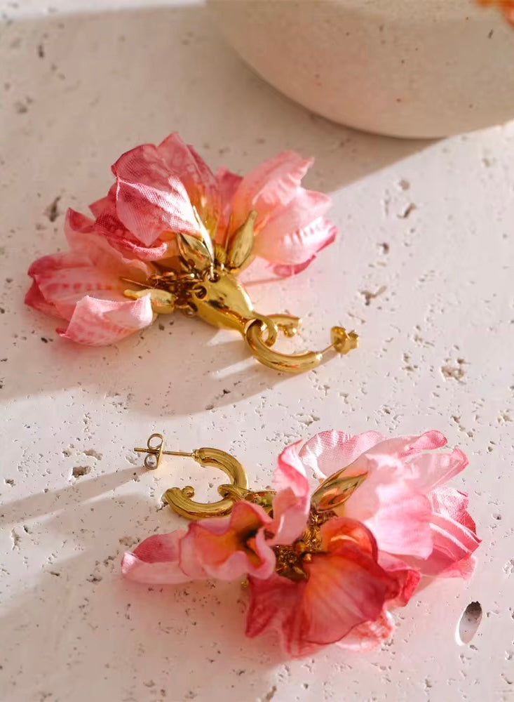 Floral Petal Earrings