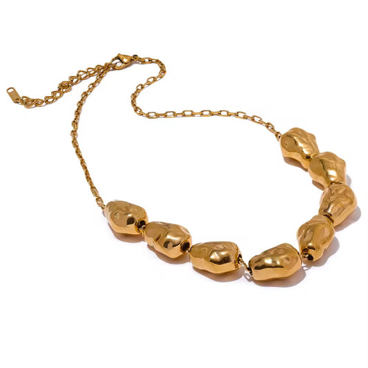 Golden Tide Nugget Necklace