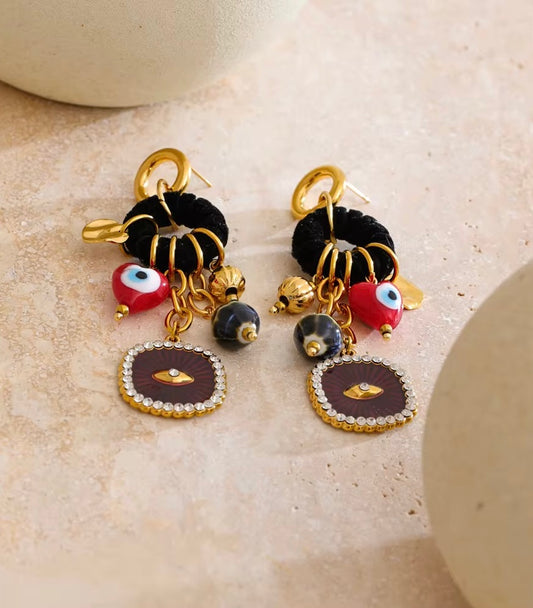 Good Luck Evil Eye Earrings