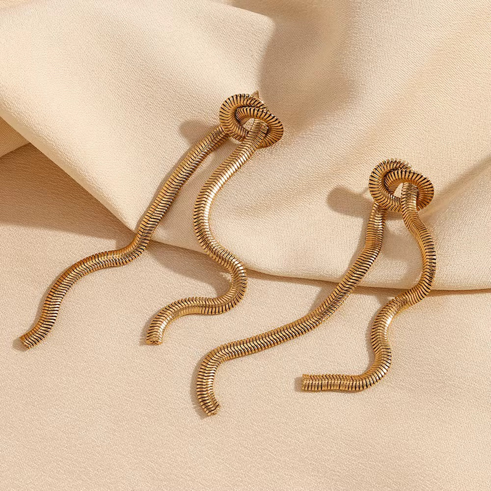 Snake Bone Knot Earrings