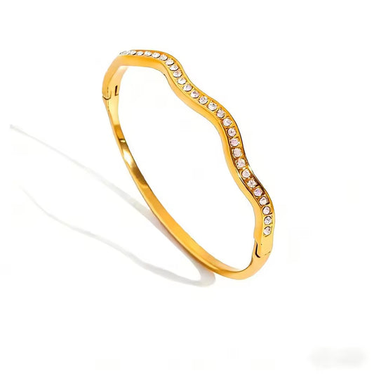 Golden Wave Bracelet