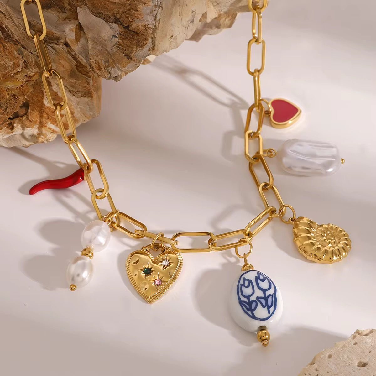 Spice & Heat Charm Necklace