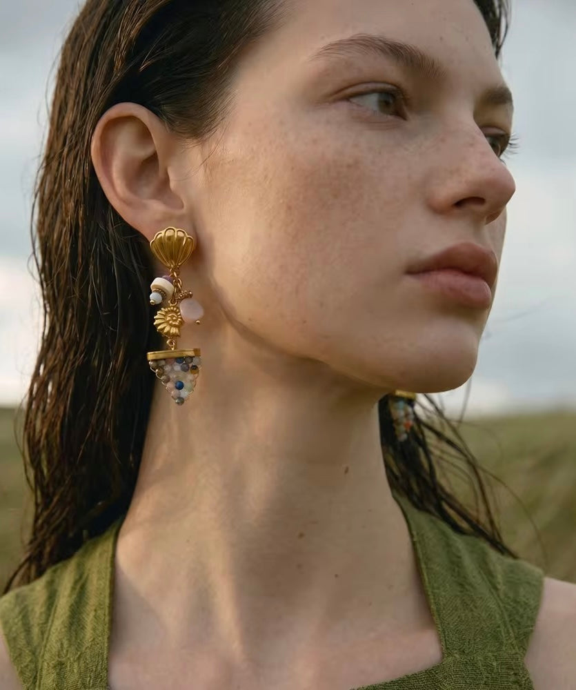 Sea Shell Drop Earrings