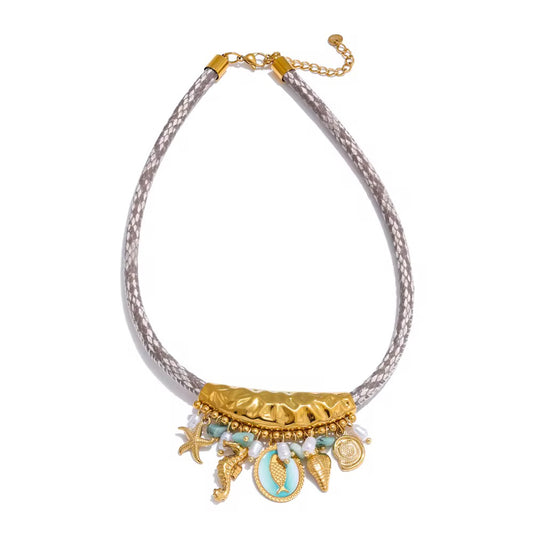 Summer starfish stone  Necklace