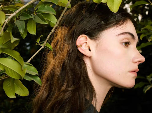 Golden Leaf Ear Cuff