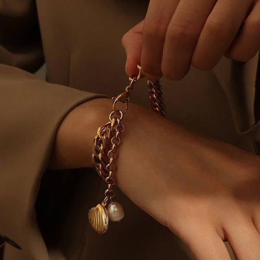 Pearl Charm Bracelet