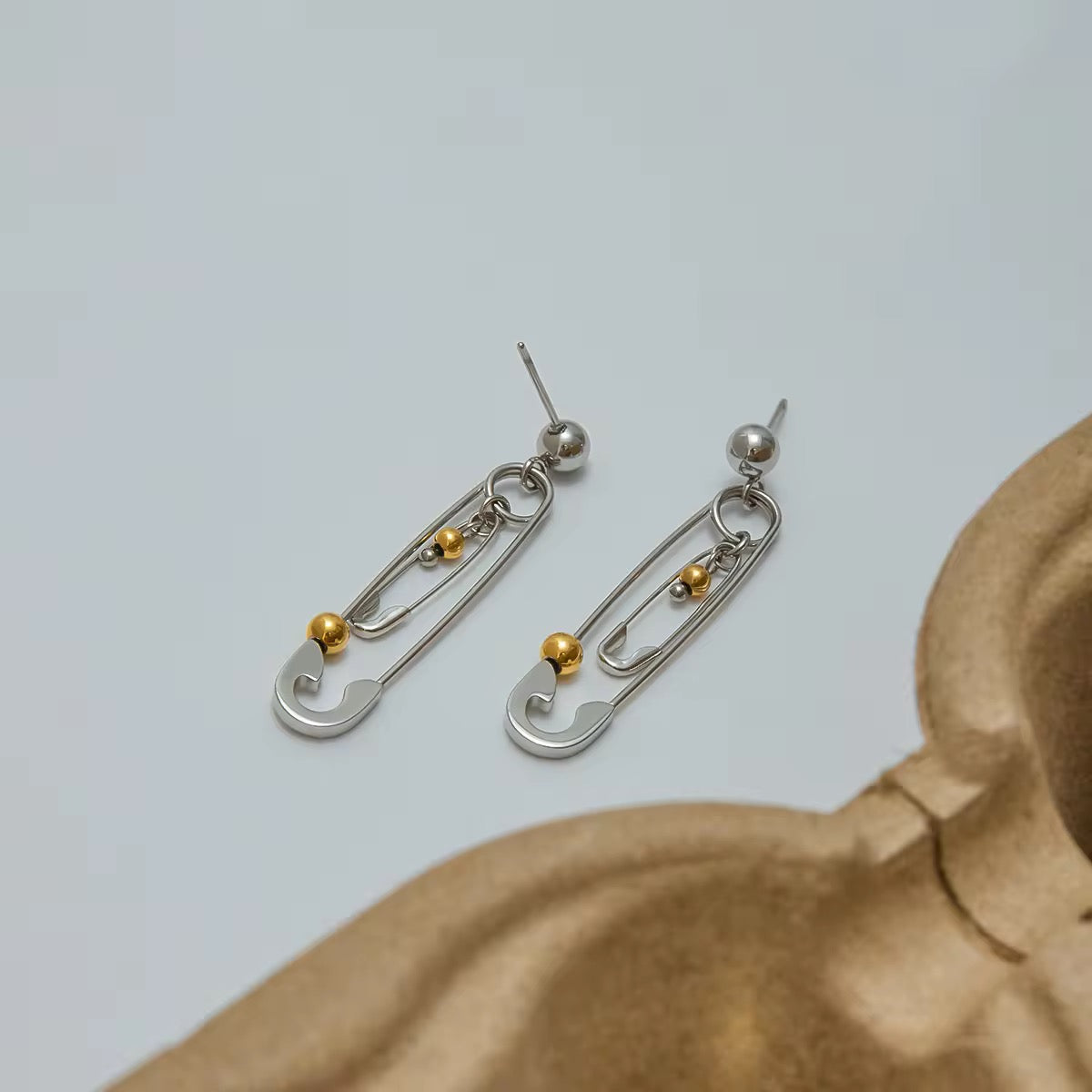 Dangle Silver Clip Earrings