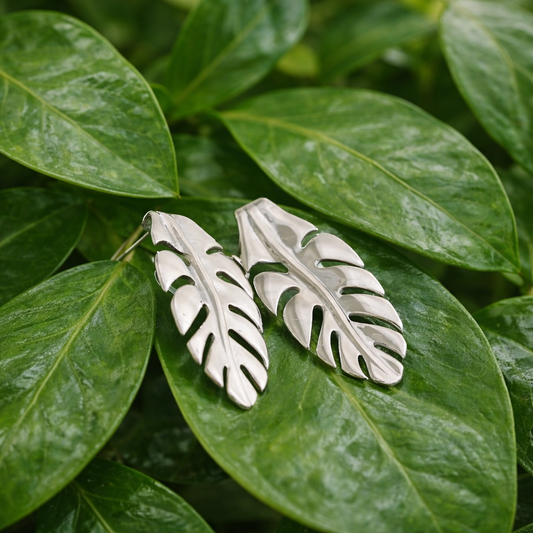 Silver leaf Earrings