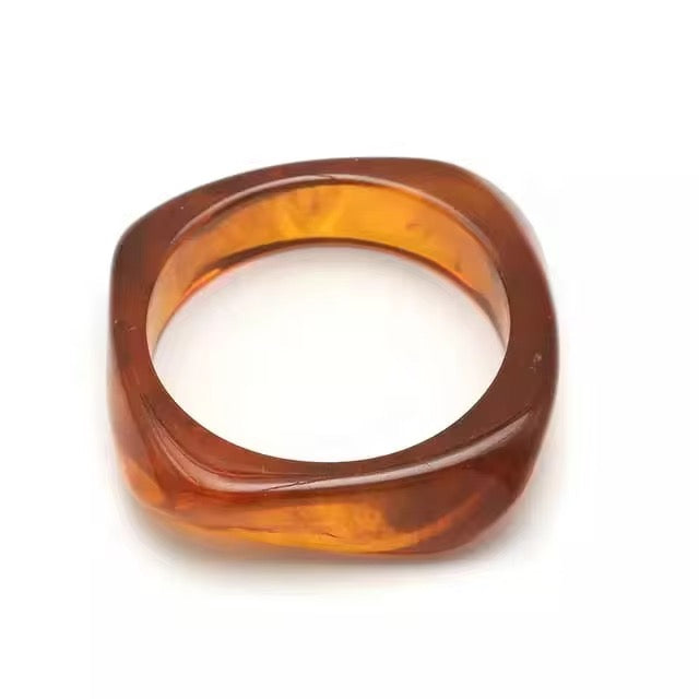 Starlight Brown Chunky Resin Bracelet