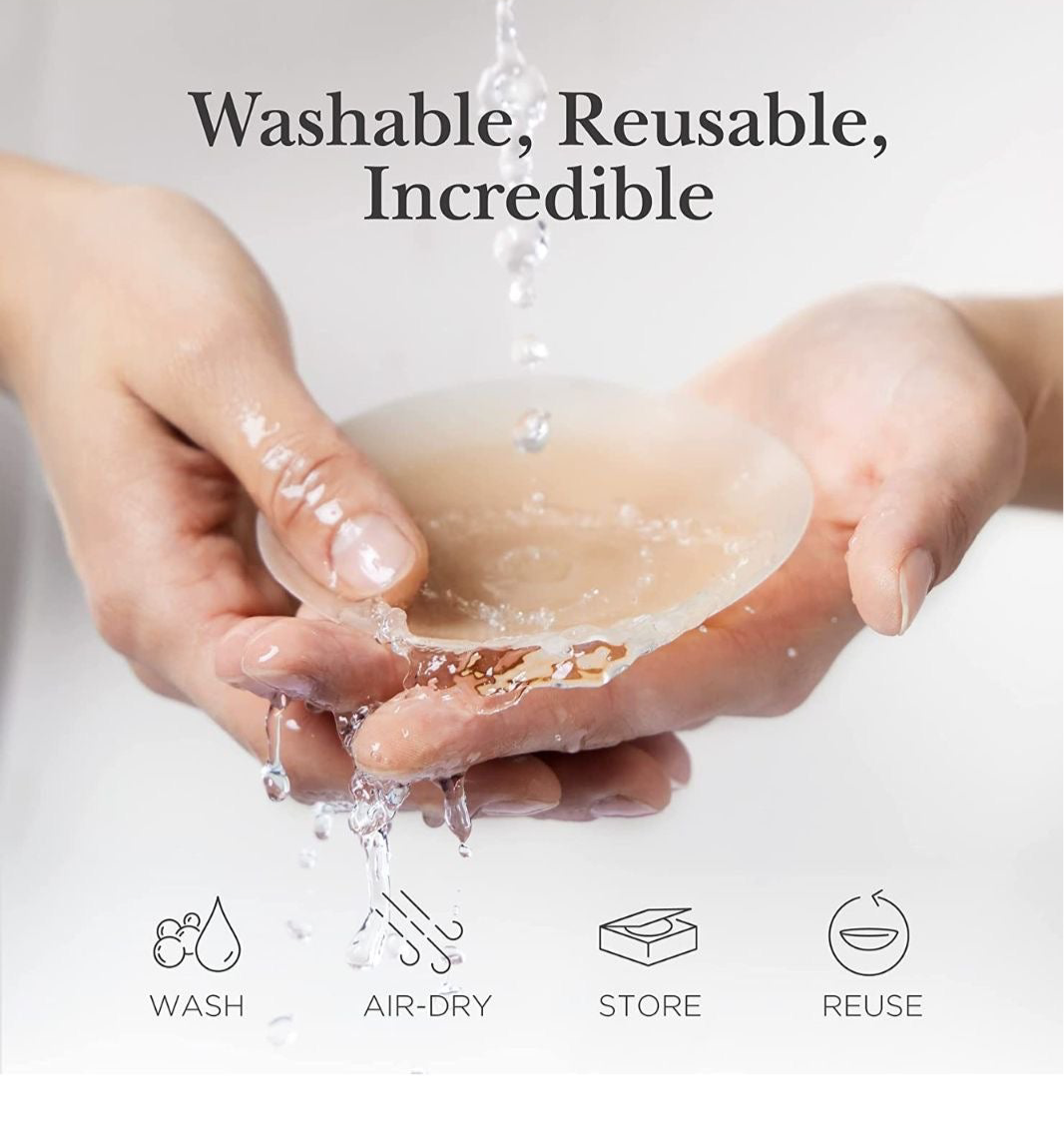 Non-Adhesive Reusable Nipple Covers (10CM)