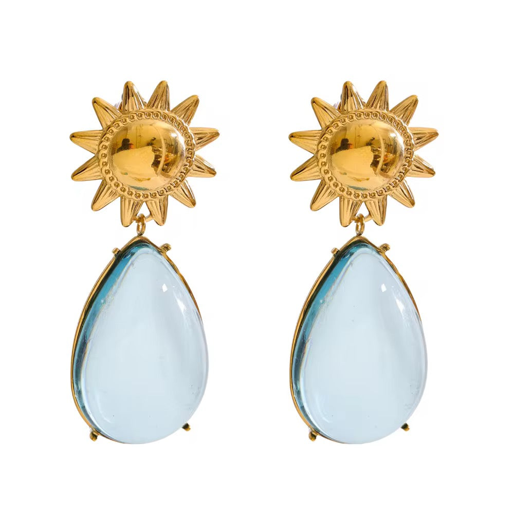 Ocean Blue Drops Earrings