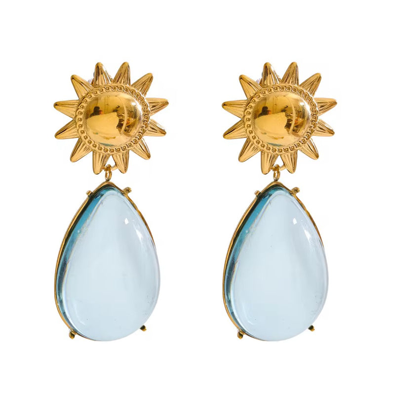 Ocean Blue Drops Earrings