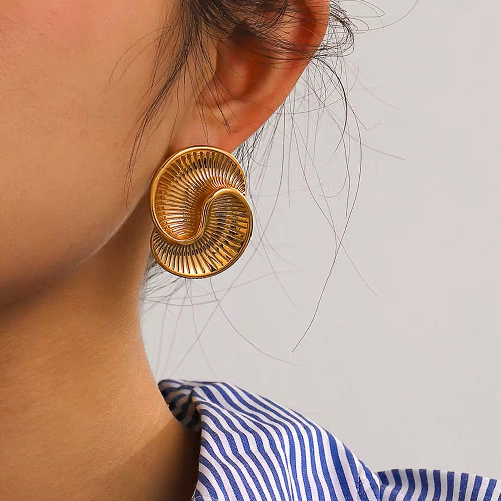 Spiral Chunky Earrings