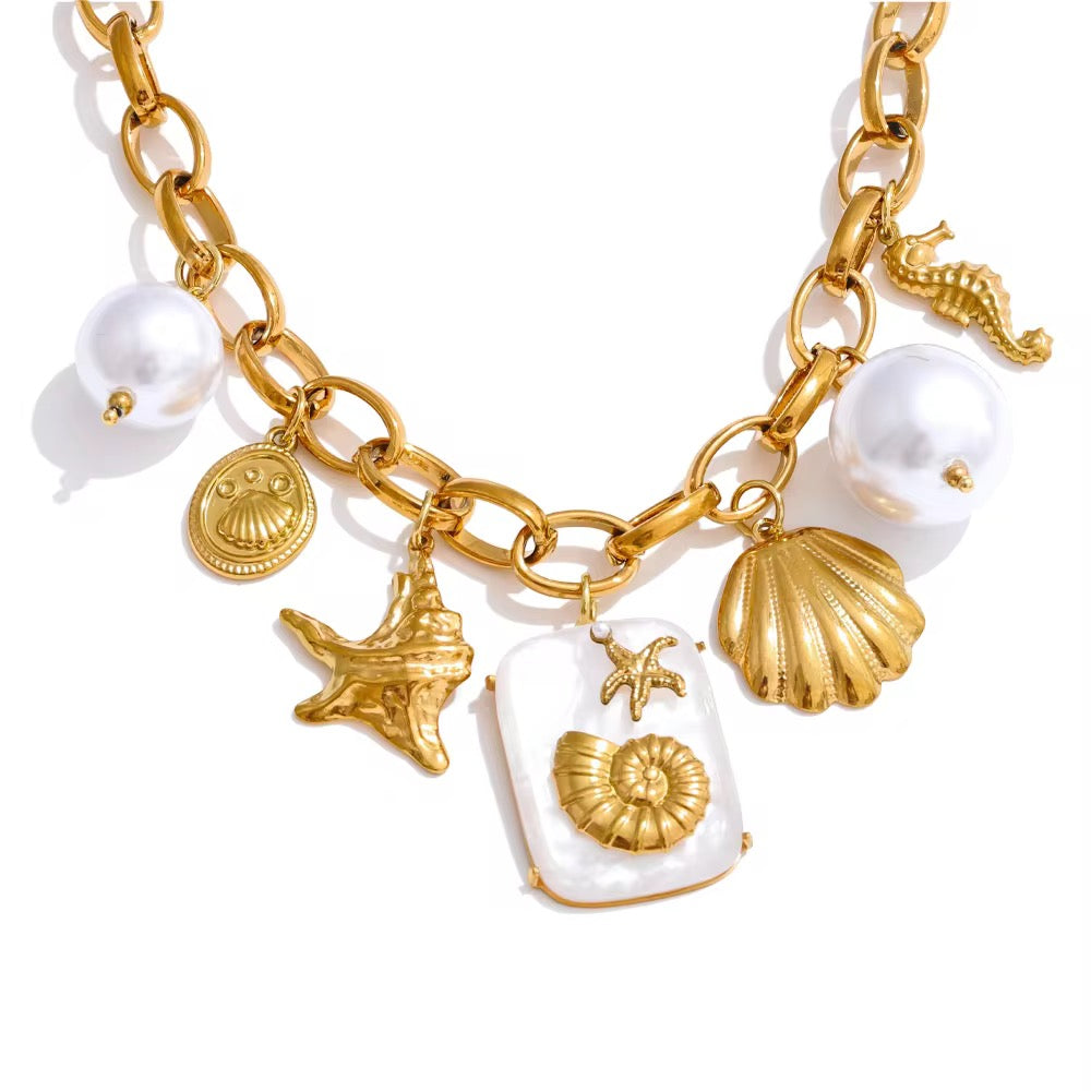 Pearls of the Sea Necklace