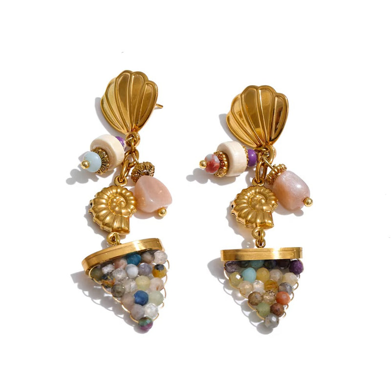 Sea Shell Drop Earrings