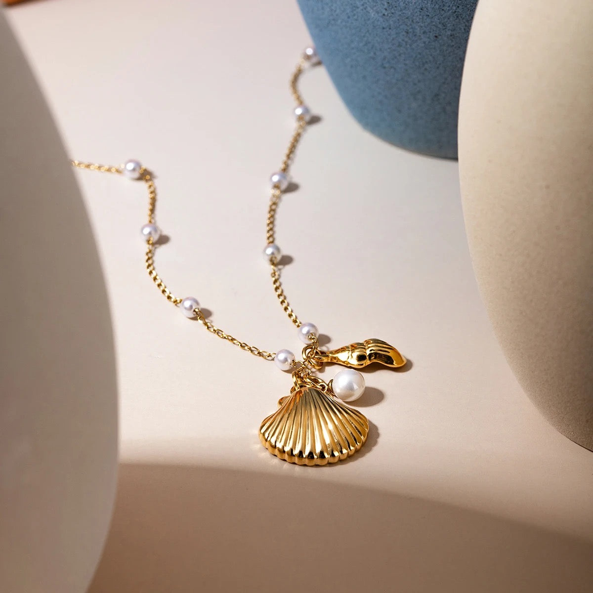 Ocean Starfish Pearl Necklace