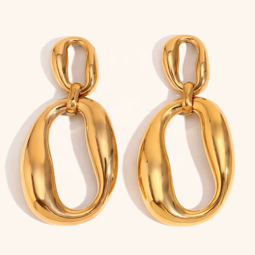 Liquid Gold Hoop Earrings