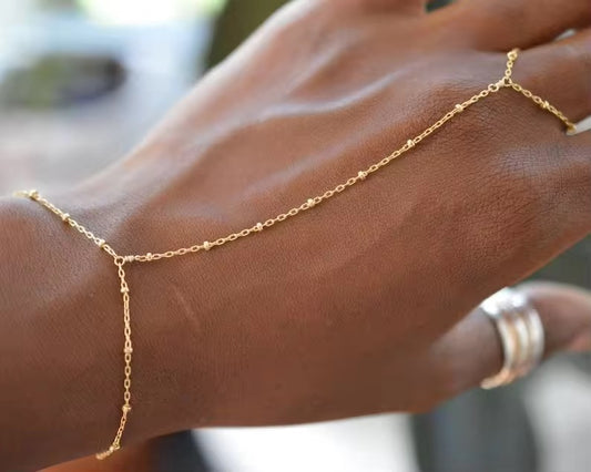 Bead Chain Ring Bracelet