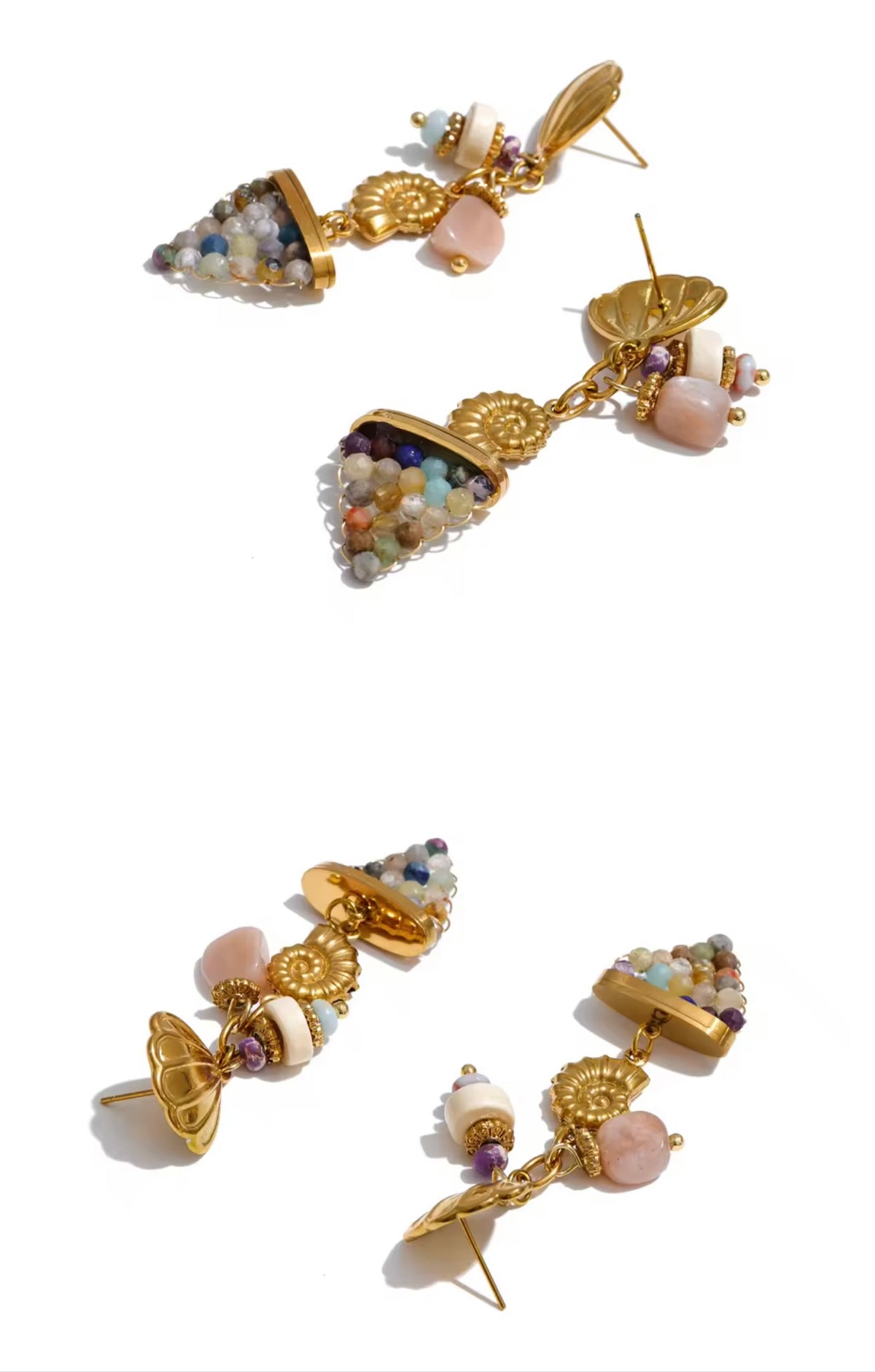 Sea Shell Drop Earrings