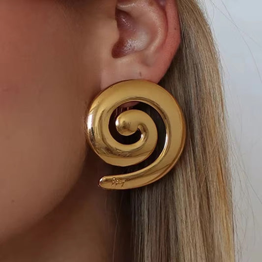 Snail Spiral Earring
