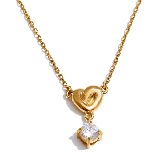 Mini Diamond Heart Necklace